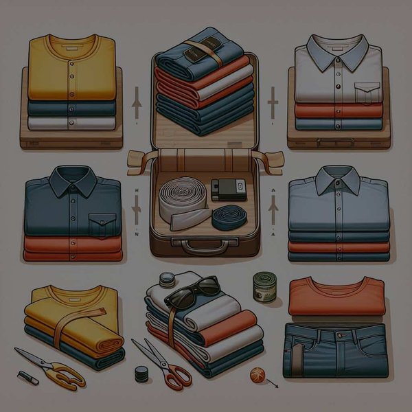 Quelle est la meilleure méthode pour plier des vêtements en voyage et éviter les faux plis?