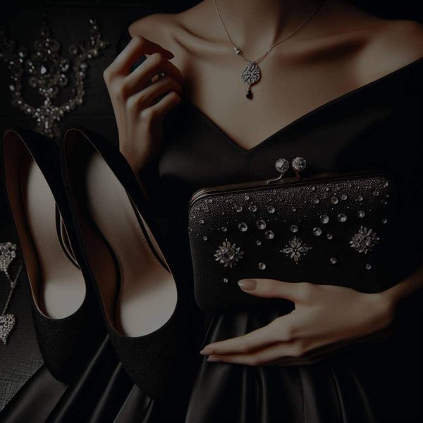 Quels accessoires ajouter à une robe noire pour une soirée galante ?